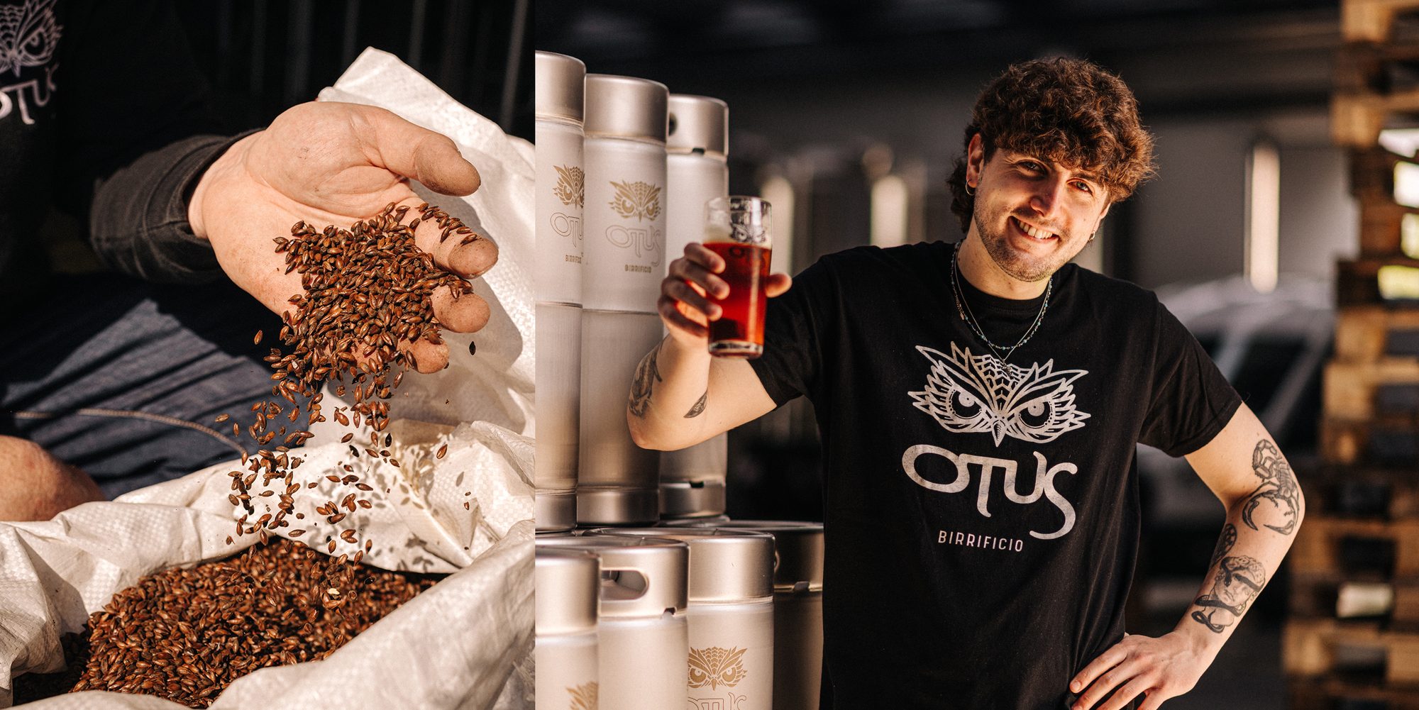 Birra artigianale Otus Redvolution servita in un bicchiere, stile Bock tradizionale