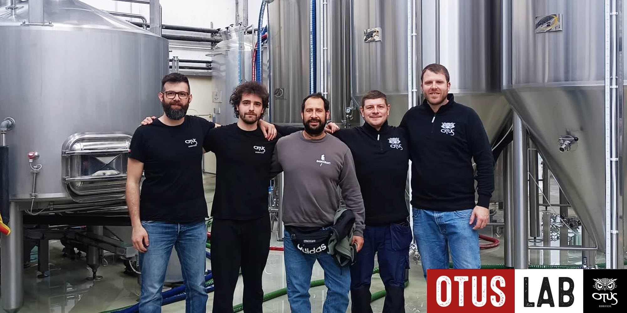Il team di Otus e di Radiocraft in birrificio